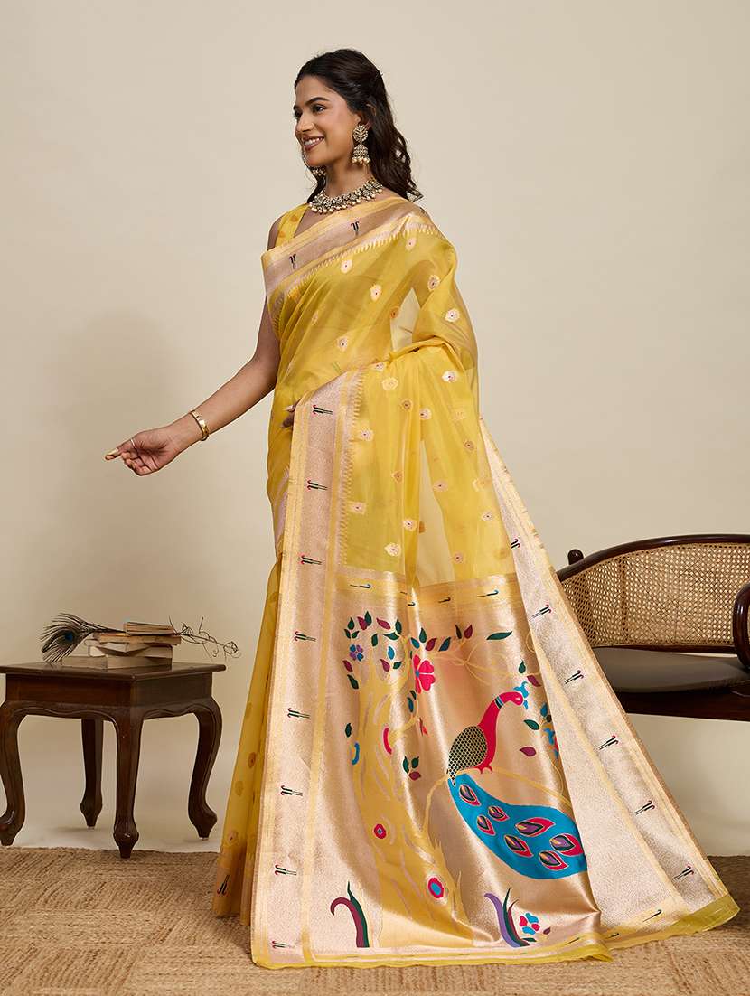 women self design paithani saree with blouse - 22298756 -  Standard Image - 2