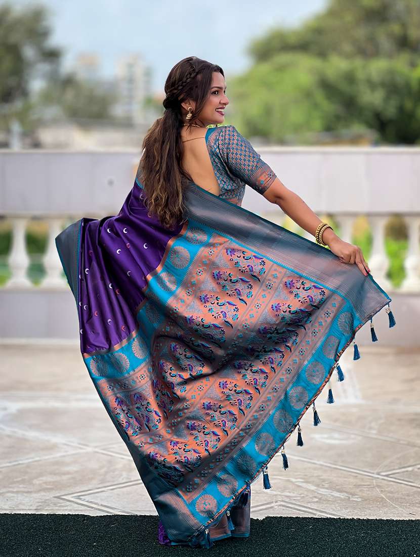 women self design paithani saree with blouse - 22298874 -  Standard Image - 2