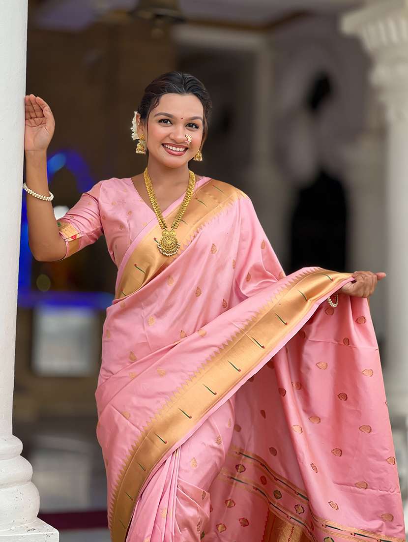 women self design paithani saree with blouse - 22298878 -  Standard Image - 2