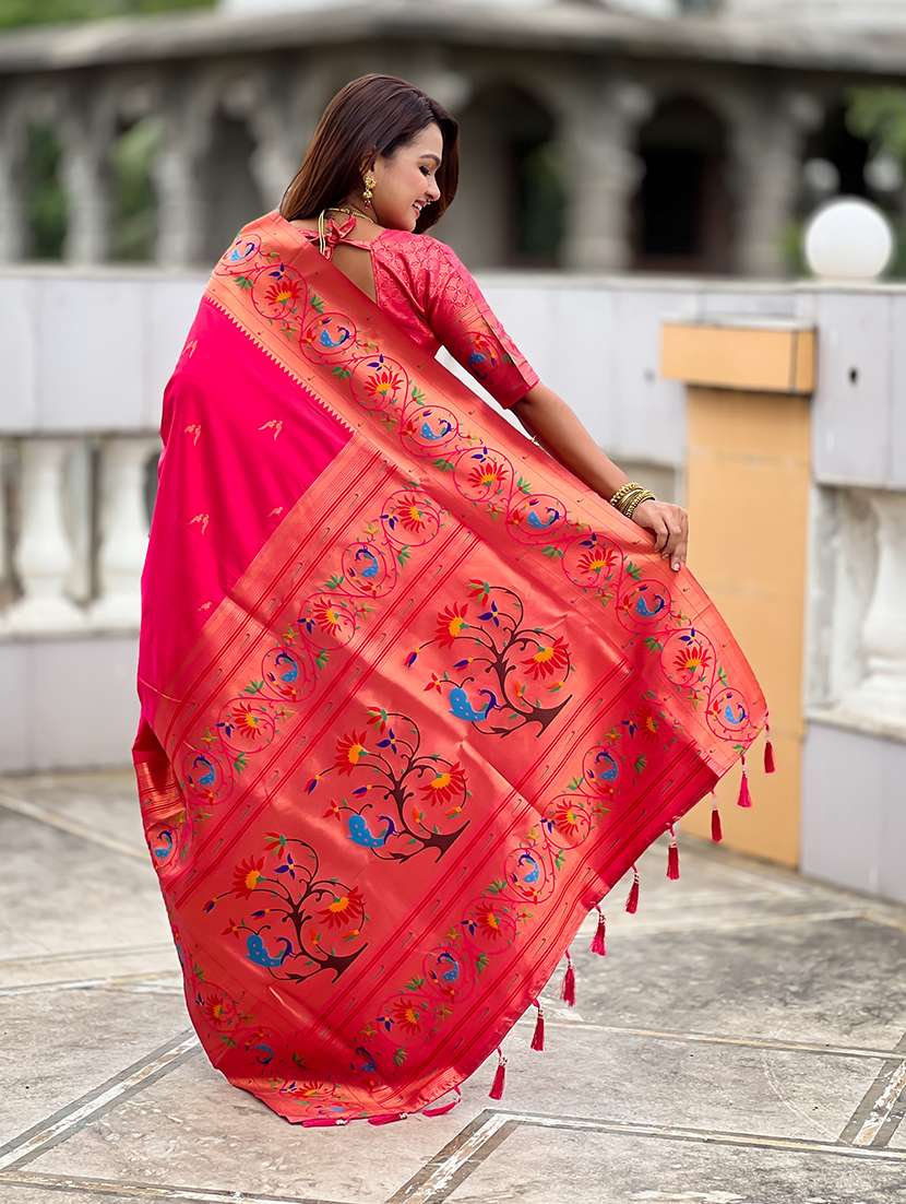 women self design paithani saree with blouse - 22298892 -  Standard Image - 2