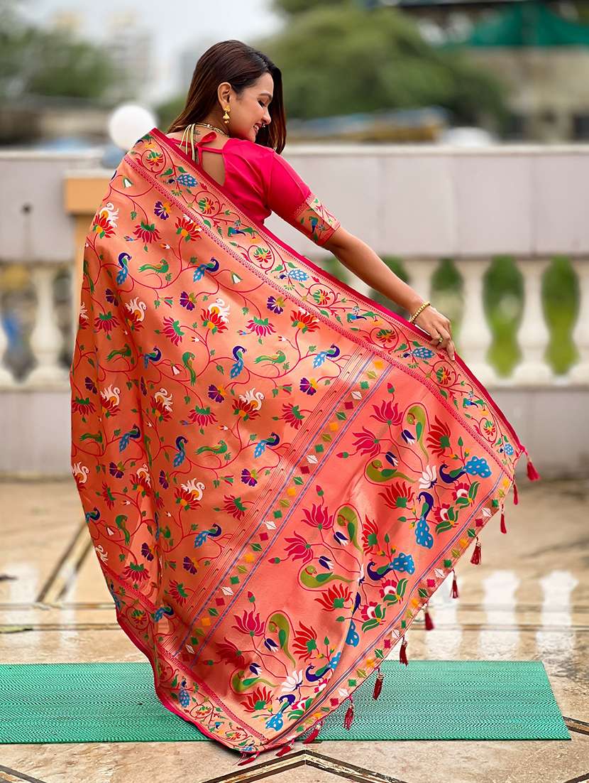 women self design paithani saree with blouse - 22298896 -  Standard Image - 2