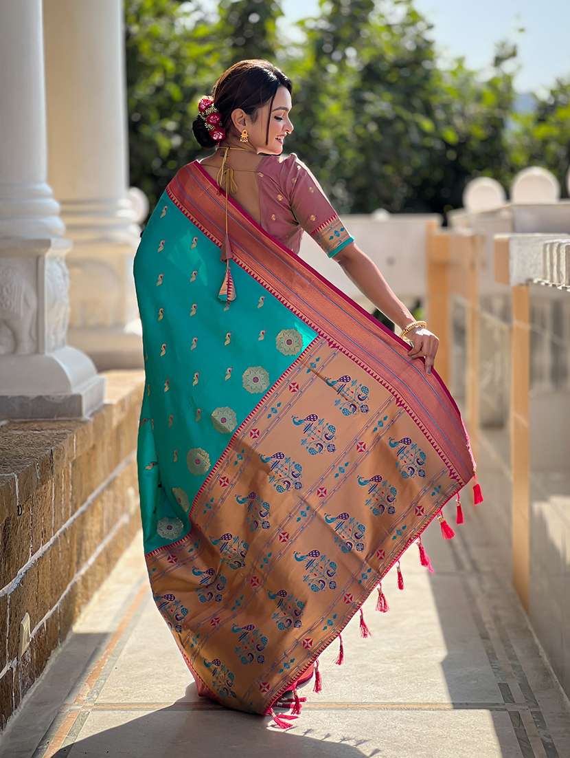 women self design paithani saree with blouse - 22298912 -  Standard Image - 2