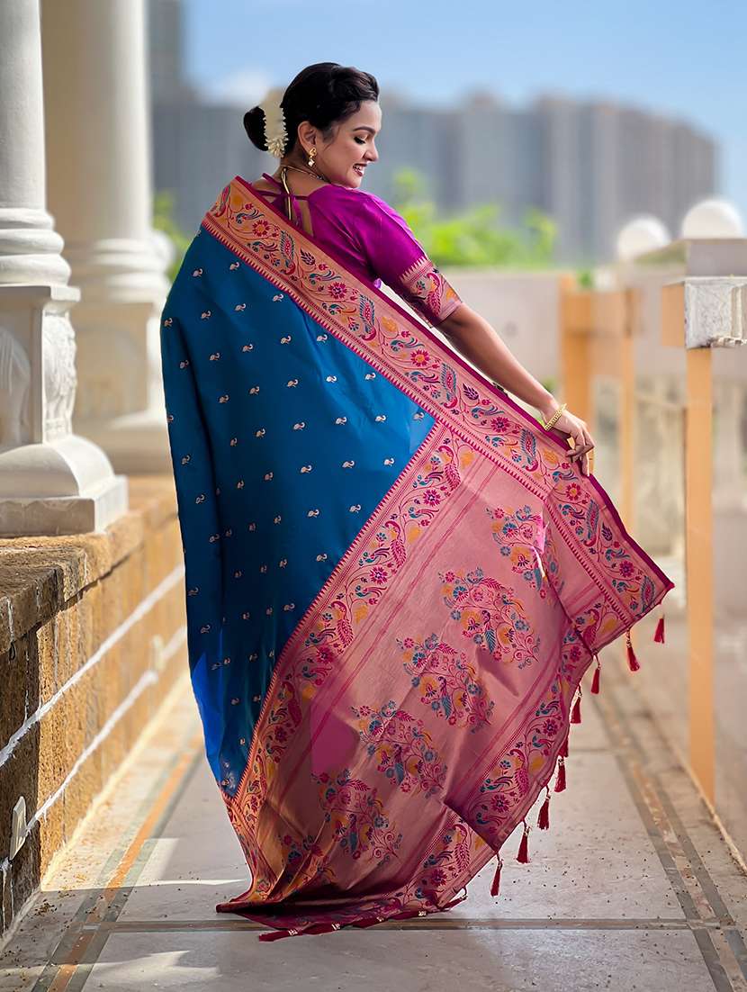 women self design paithani saree with blouse - 22298932 -  Standard Image - 2