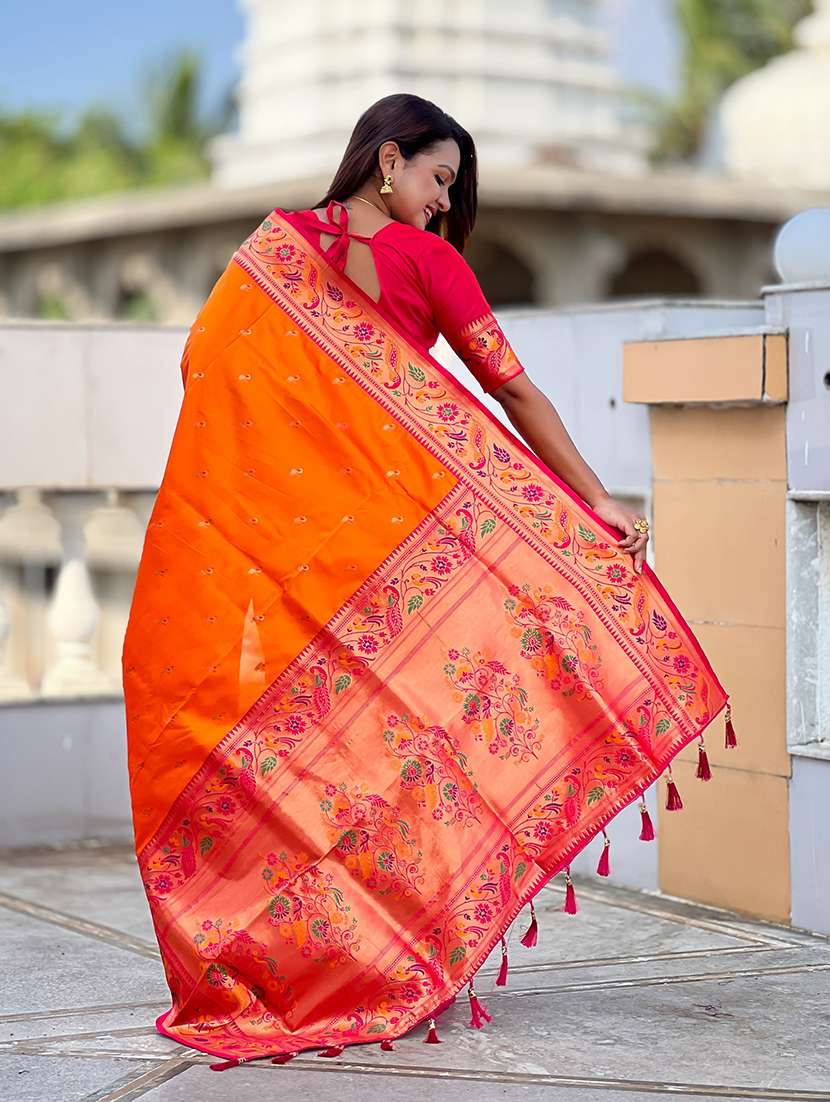 women self design paithani saree with blouse - 22298934 -  Standard Image - 2