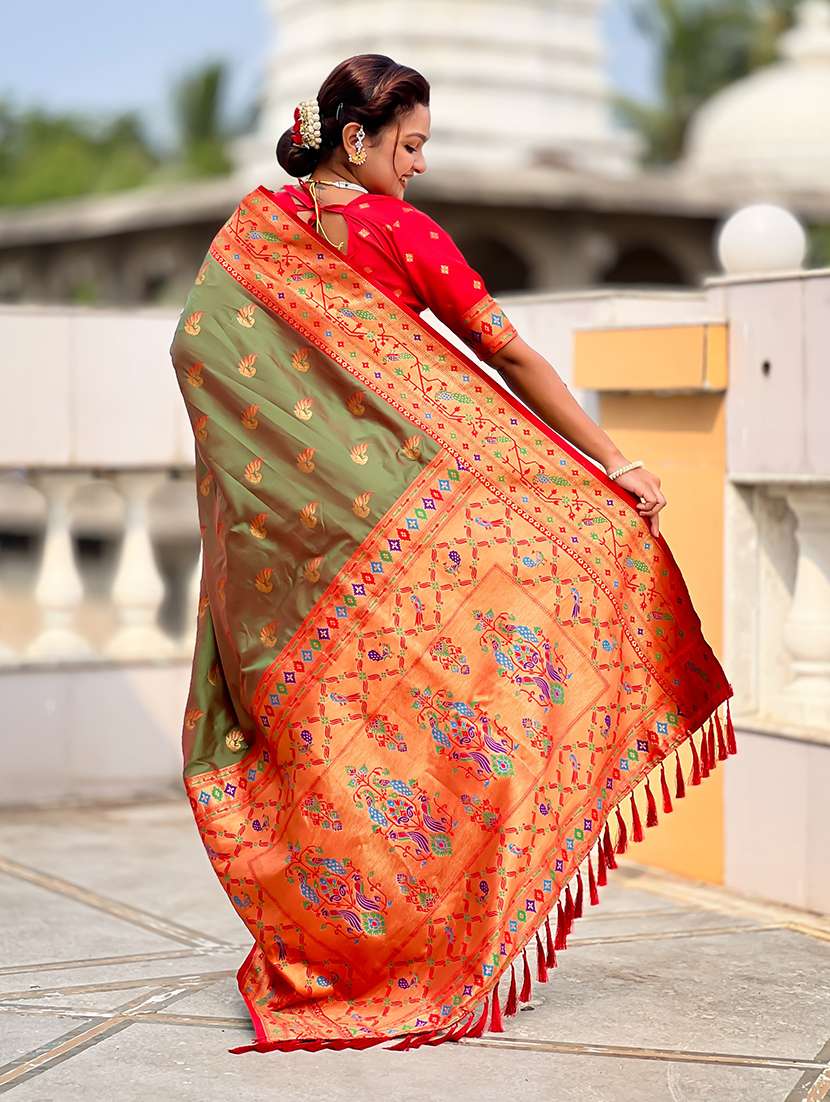 women self design paithani saree with blouse - 22298944 -  Standard Image - 2