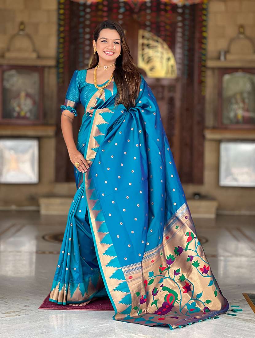 women self design paithani saree with blouse - 22298954 -  Standard Image - 2