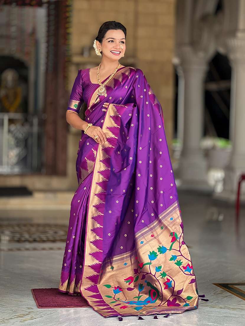 women self design paithani saree with blouse - 22298955 -  Standard Image - 2