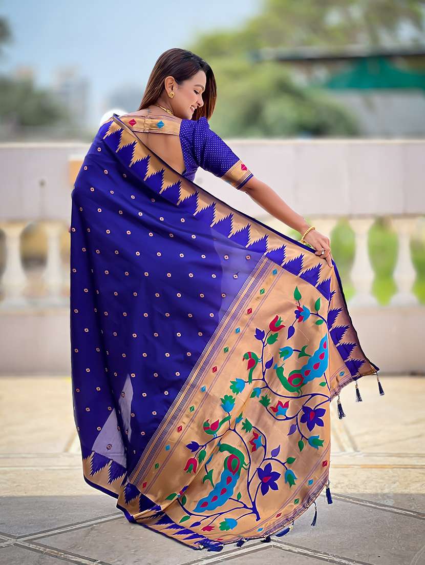 women self design paithani saree with blouse - 22298960 -  Standard Image - 2
