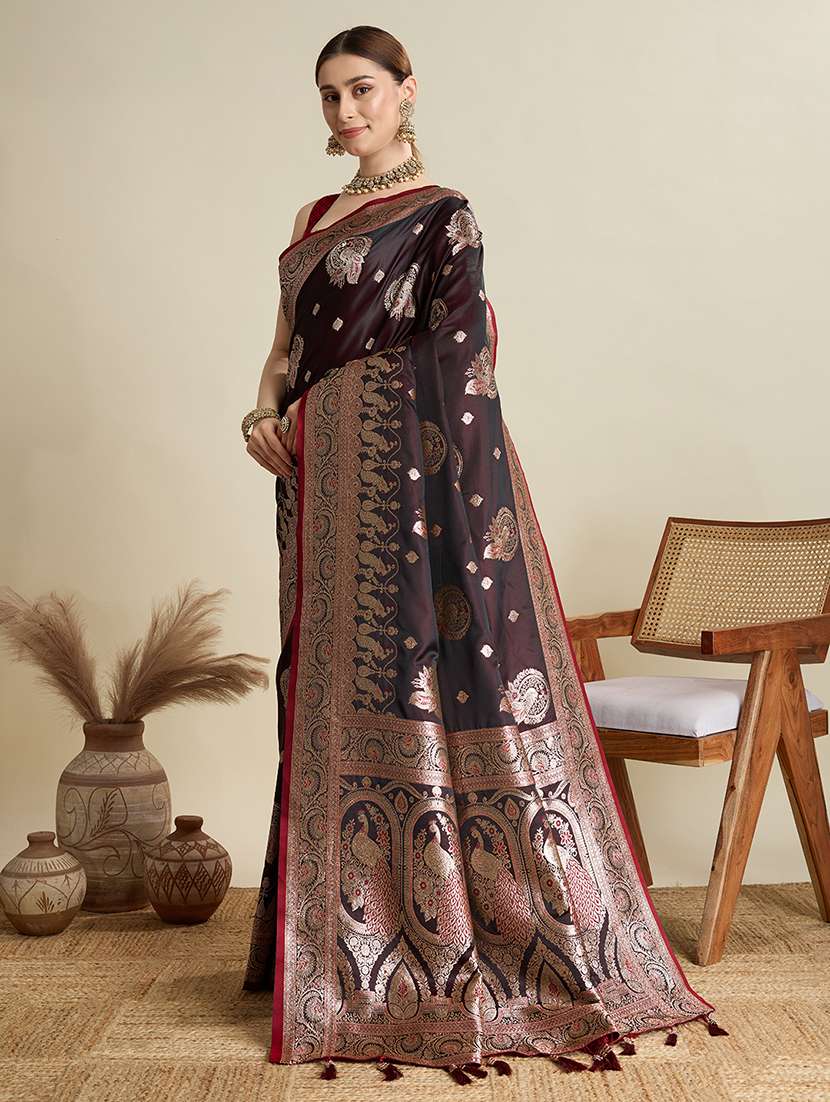 women self design banarasi saree with blouse - 22298971 -  Standard Image - 2