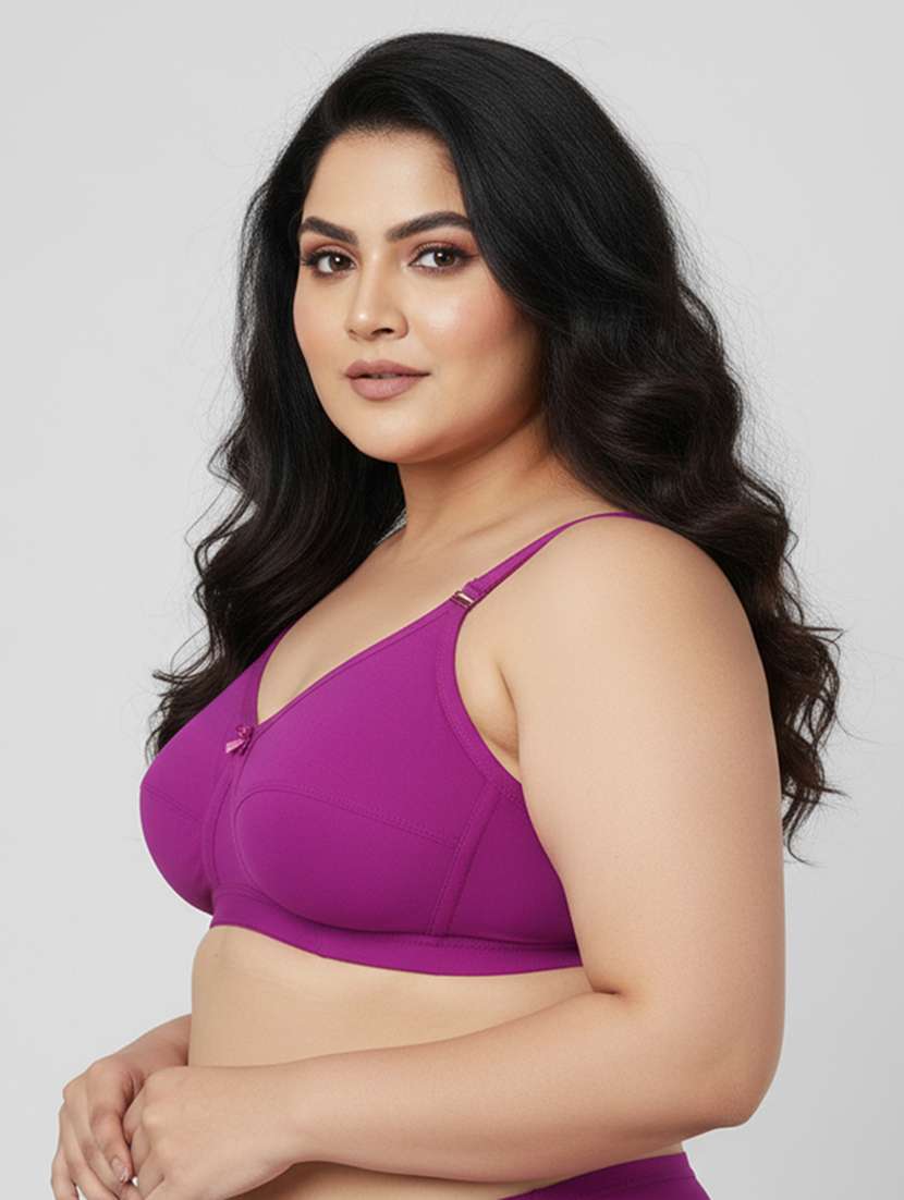women plus size solid non padded bra - 22299017 -  Standard Image - 2