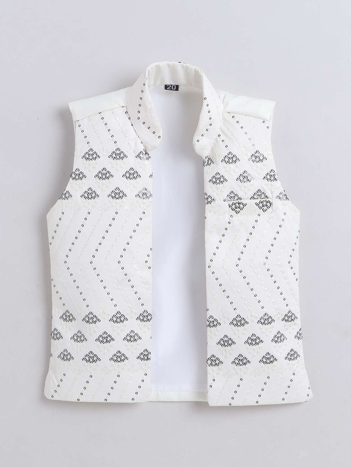 cream cotton blend sherwani kurtas & kurta set - 22299047 -  Standard Image - 2