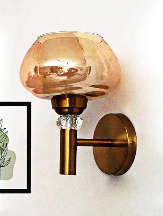 decorative amber bubble glass wall light - 22299122 -  Standard Image - 2