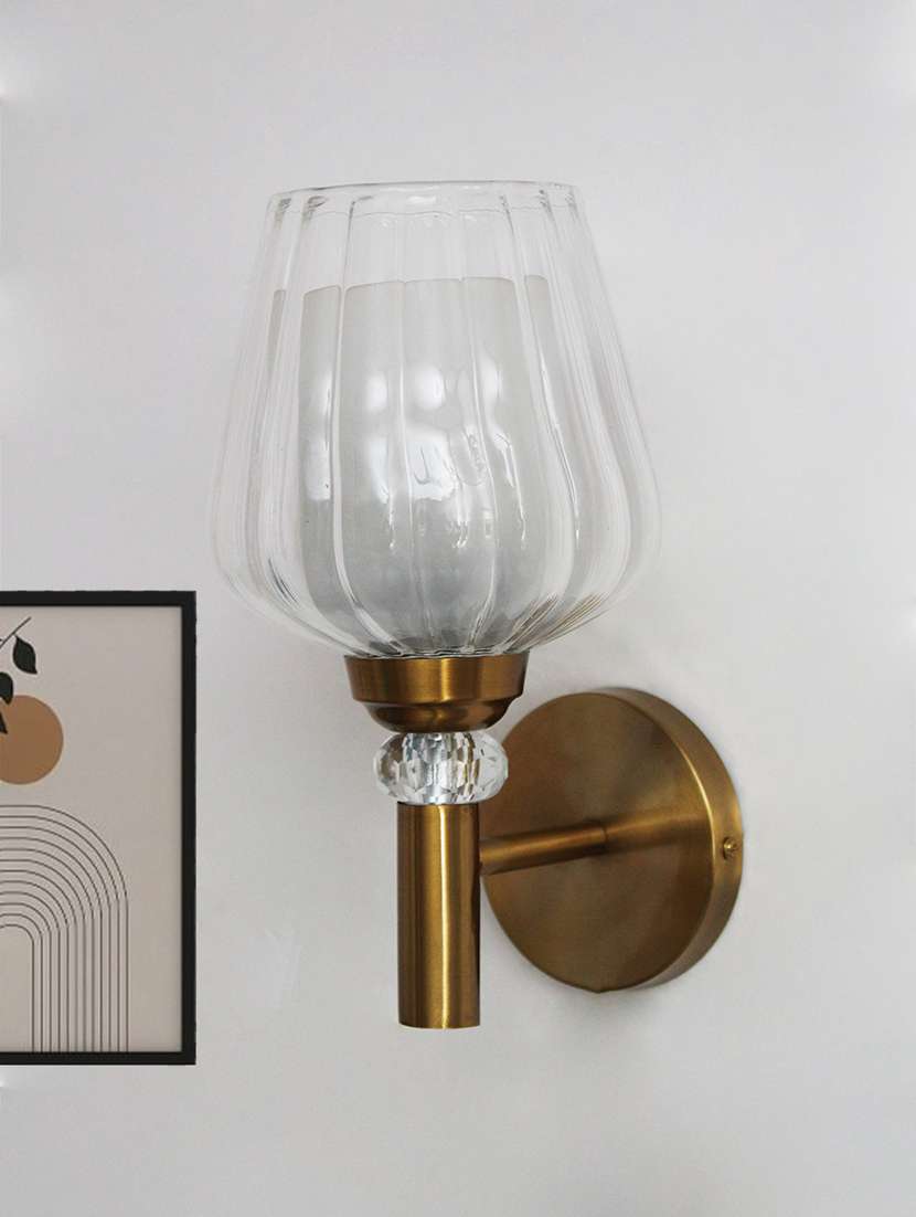 petal-shaped clear modern glass wall light - 22299165 -  Standard Image - 2