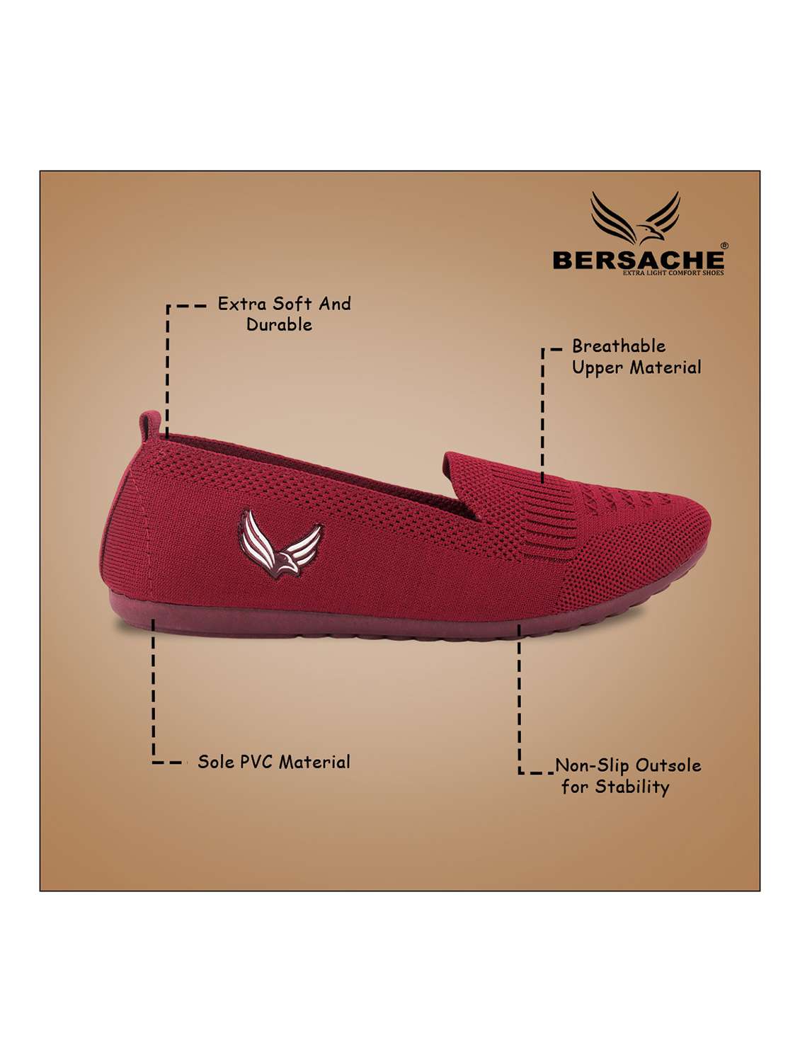 women solid slip on ballerina - 22299187 -  Standard Image - 2