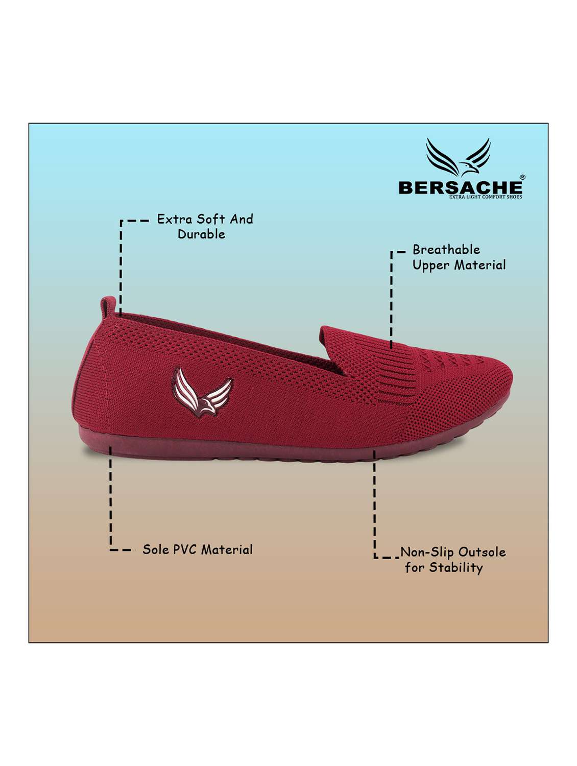 women solid slip on ballerina - 22299191 -  Standard Image - 2