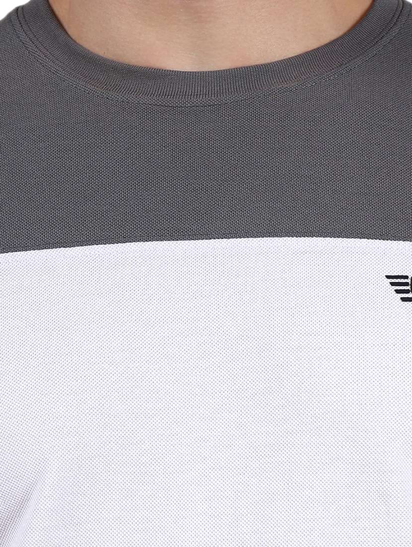 men color block short sleeve slim fit t-shirt - 22299236 -  Standard Image - 2