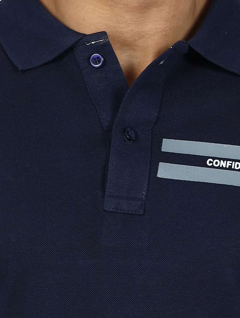 men printed short sleeve slim fit polo t-shirt - 22299255 -  Standard Image - 2