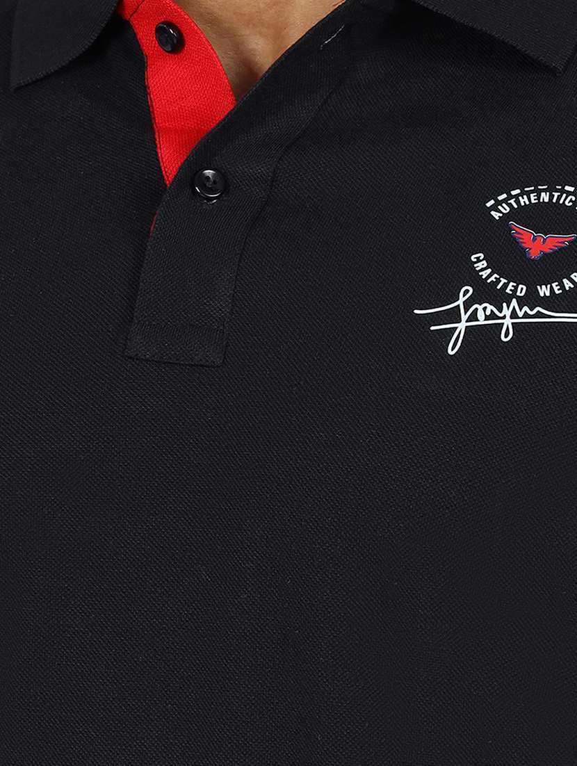 men color block short sleeve slim fit polo t-shirt - 22299262 -  Standard Image - 2