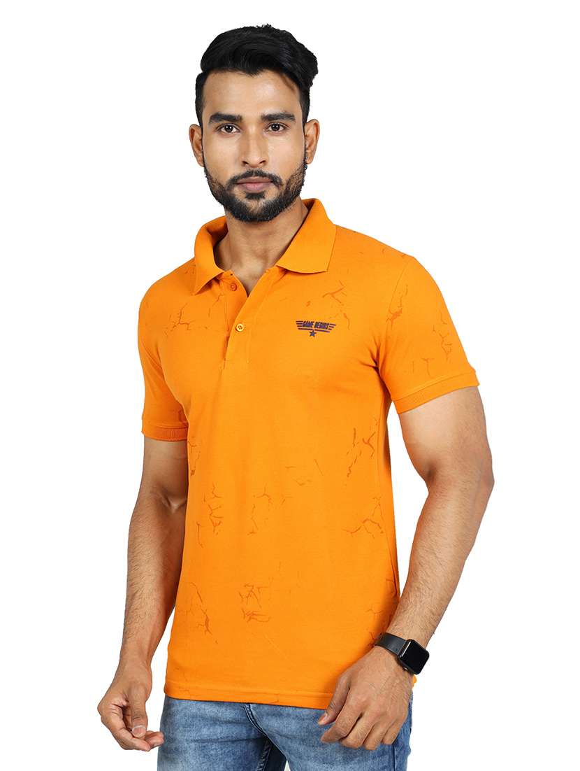 men solid short sleeve slim fit polo t-shirt