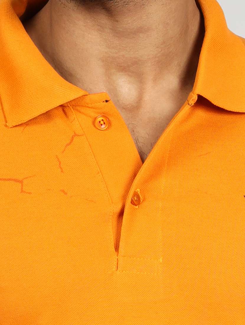 Men Solid Short Sleeve Slim Fit Polo T-shirt - 22299264 -  Standard Image - 2