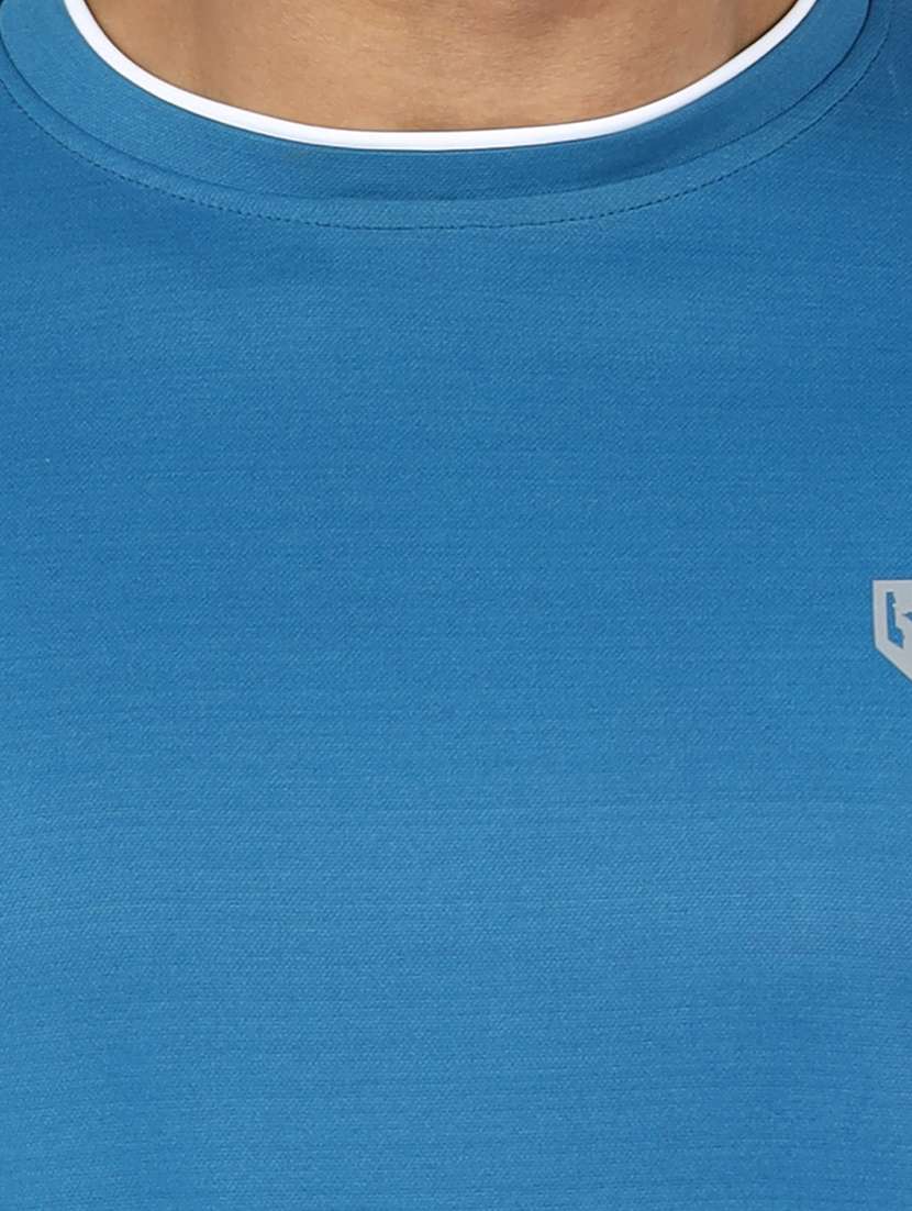 Men Logo Print Long Sleeve Slim Fit T-shirt - 22299321 -  Standard Image - 2