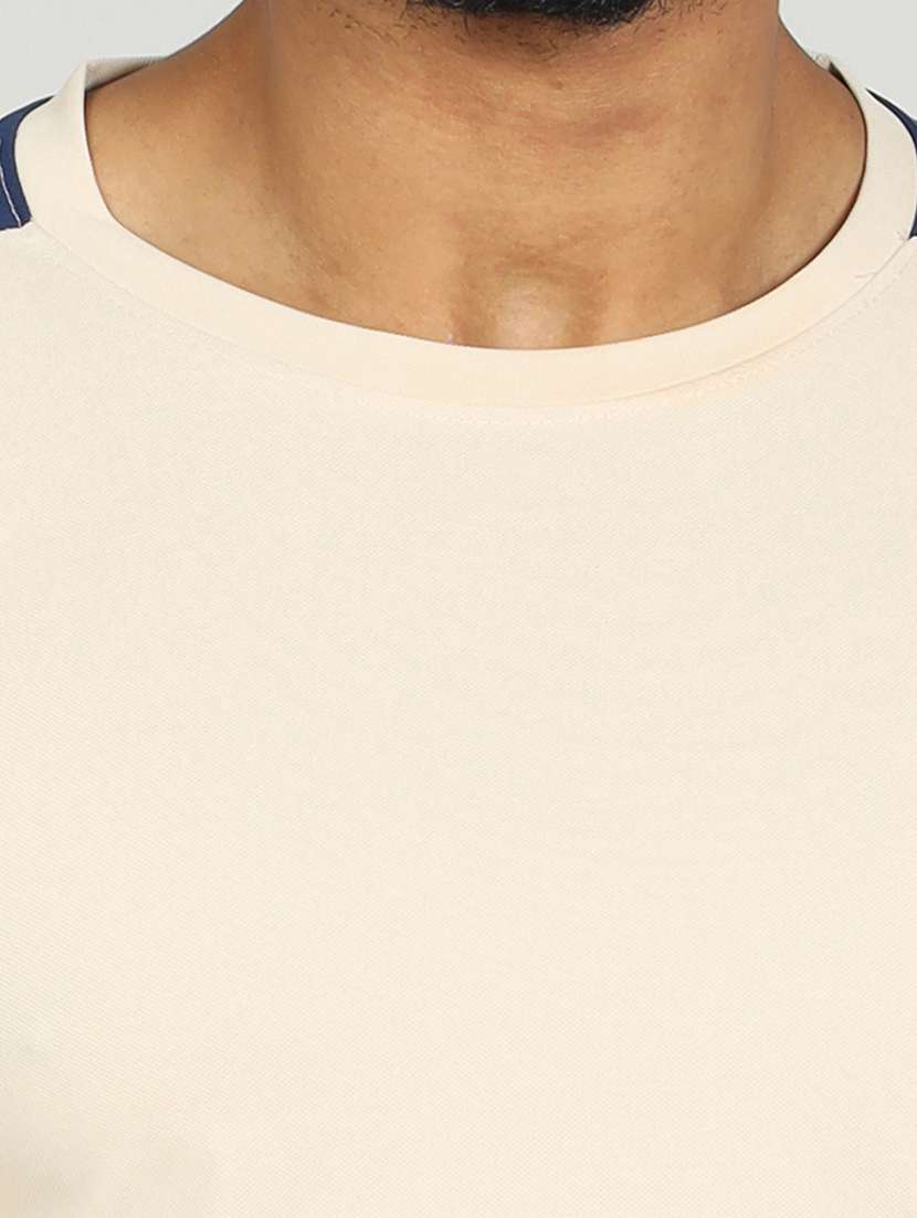 men color block long sleeve slim fit t-shirt - 22299328 -  Standard Image - 2