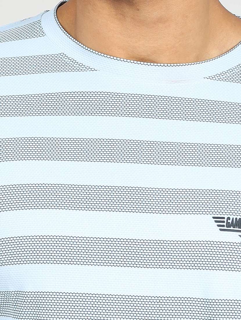 Men Striped Long Sleeve Slim Fit T-shirt - 22299335 -  Standard Image - 2