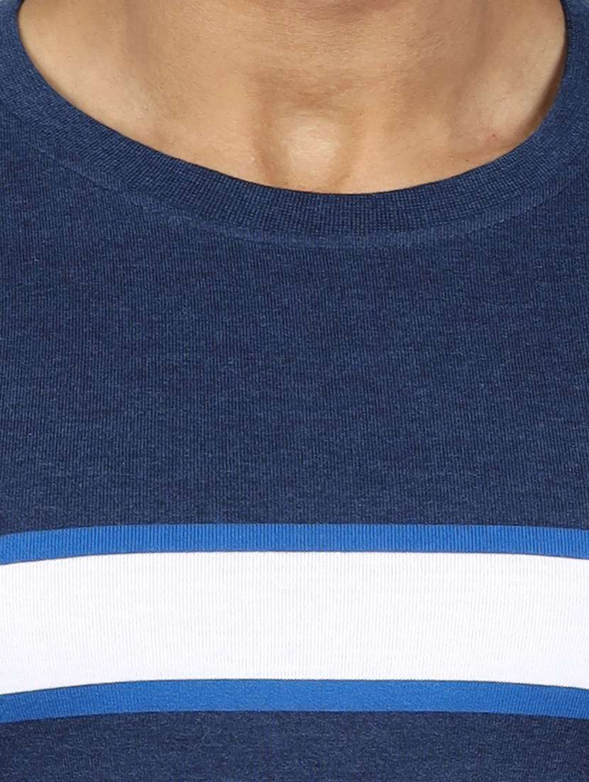 Men Striped Long Sleeve Slim Fit T-shirt - 22299350 -  Standard Image - 2