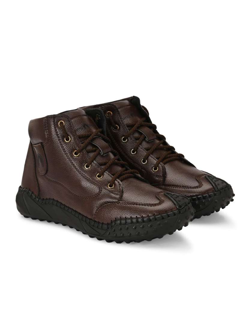 men brown lace up boot - 22299456 -  Standard Image - 2