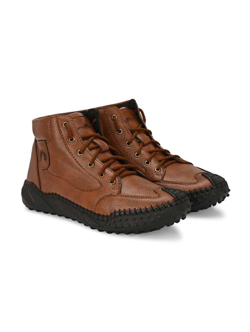 men tan lace up boot - 22299457 -  Standard Image - 2