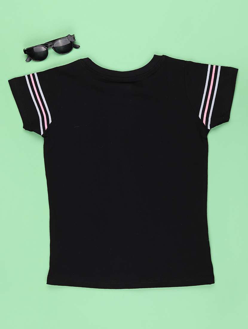 black cotton blend tshirt - 22299647 -  Standard Image - 2