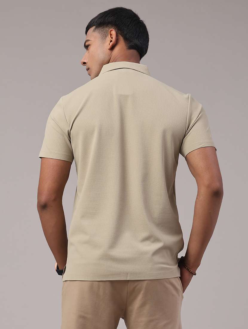 men solid short sleeve polo t-shirt - 22299827 -  Standard Image - 2