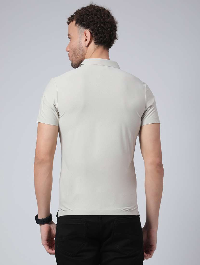 men solid short sleeve polo t-shirt - 22299829 -  Standard Image - 2