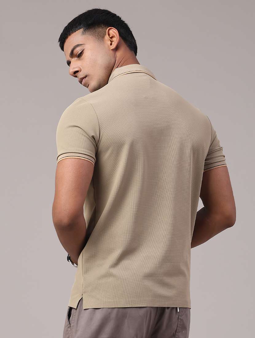 men solid short sleeve polo t-shirt - 22299830 -  Standard Image - 2