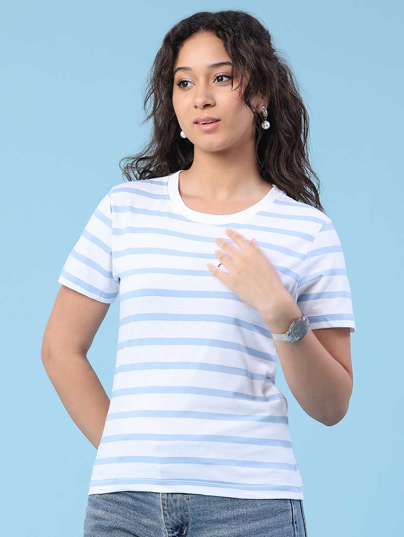 women printed round neck t-shirt - 22299936 -  Standard Image - 2