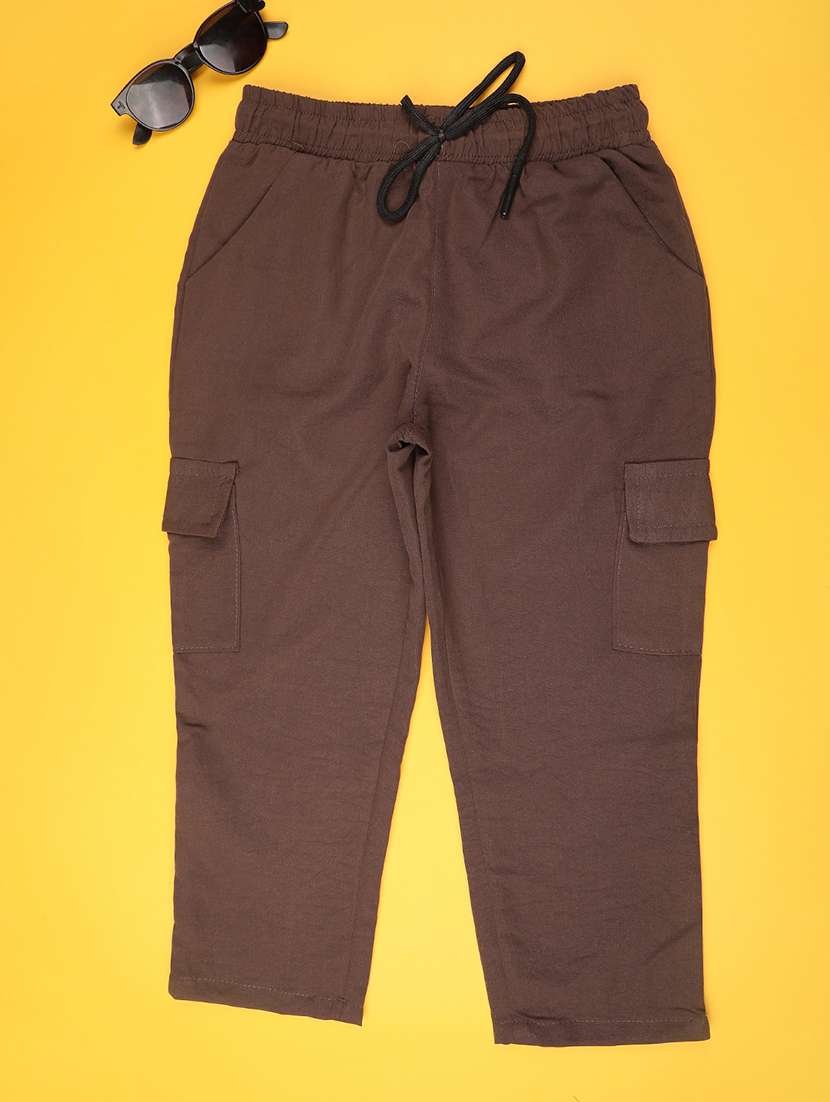 brown poly cotton plain cargo - 22299976 -  Standard Image - 2