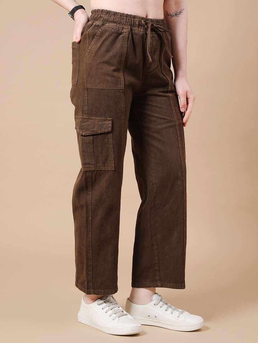 brown cotton cargos - 22300011 -  Standard Image - 2