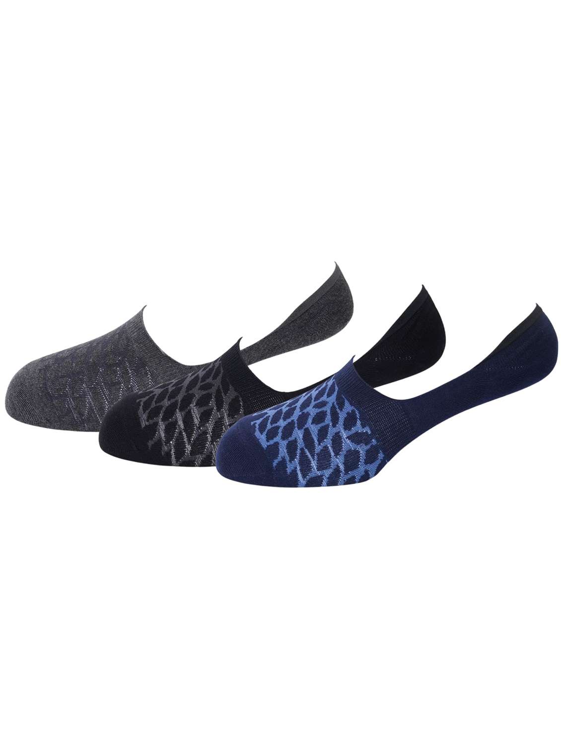 men pack of 3 printed no show socks - 22300056 -  Standard Image - 2
