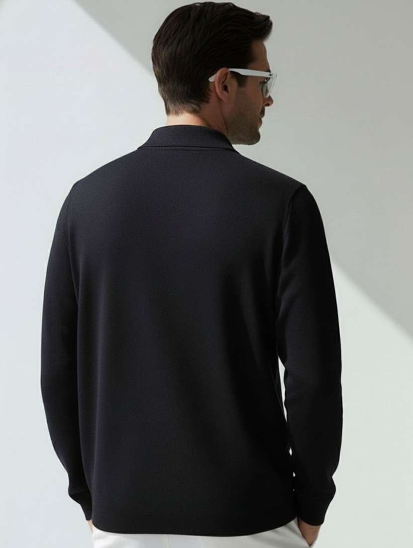 men solid long sleeve regular fit sweatshirt - 22300111 -  Standard Image - 2