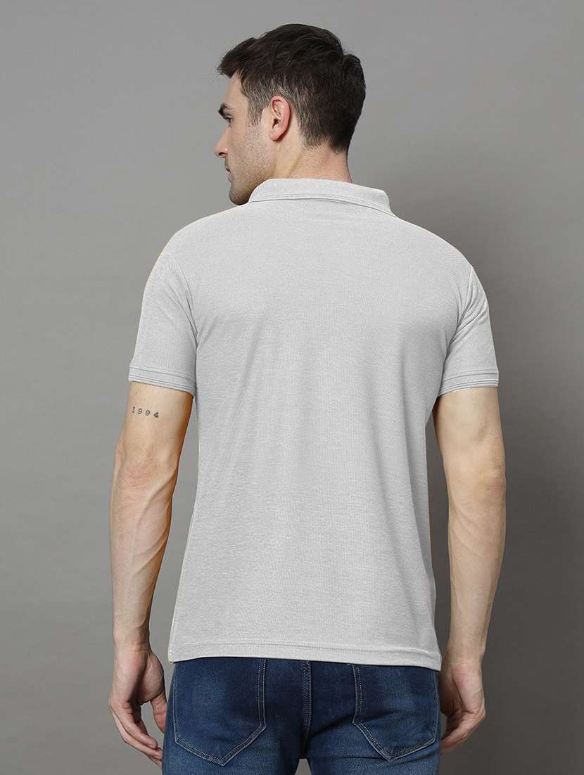 men solid short sleeve slim fit polo t-shirt - 22300121 -  Standard Image - 2