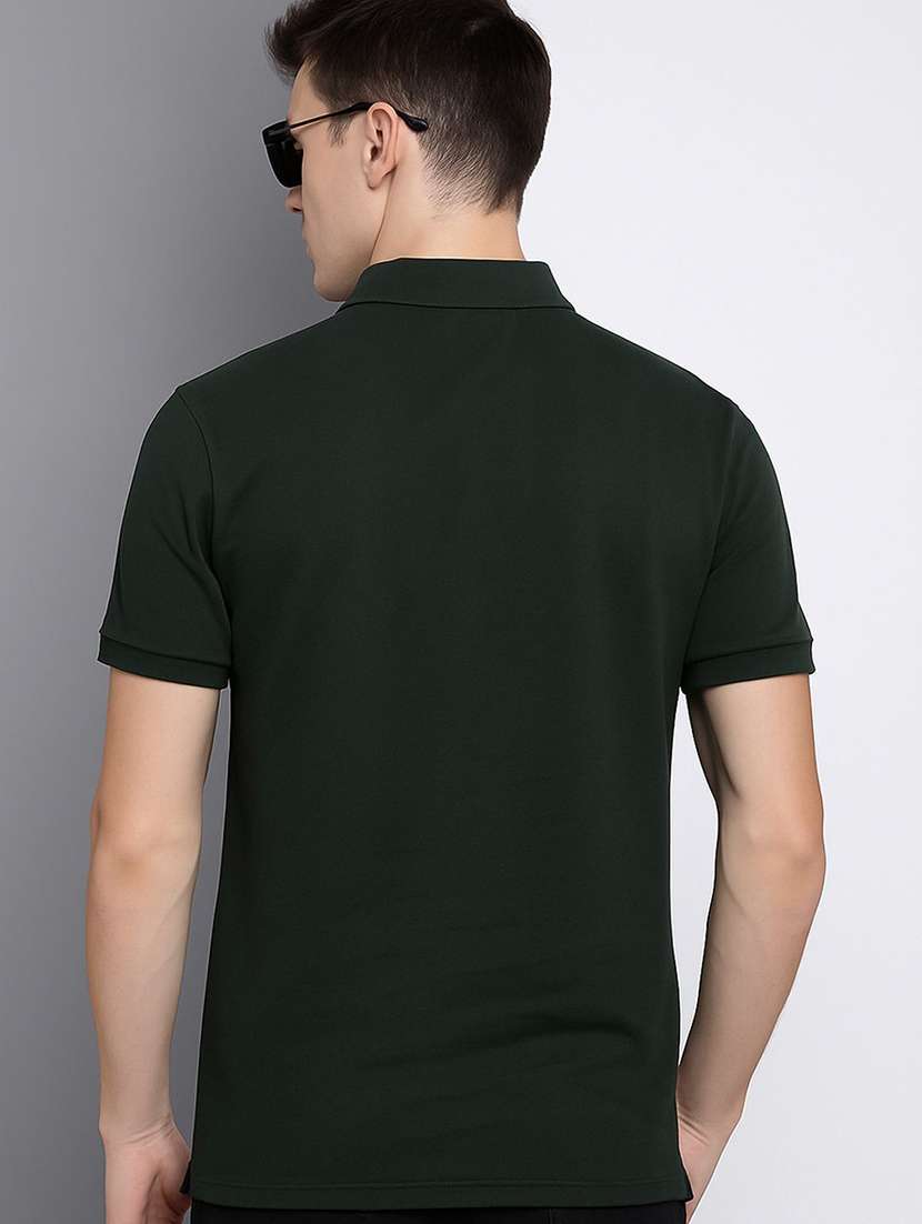 men printed short sleeve polo t-shirt - 22300134 -  Standard Image - 2