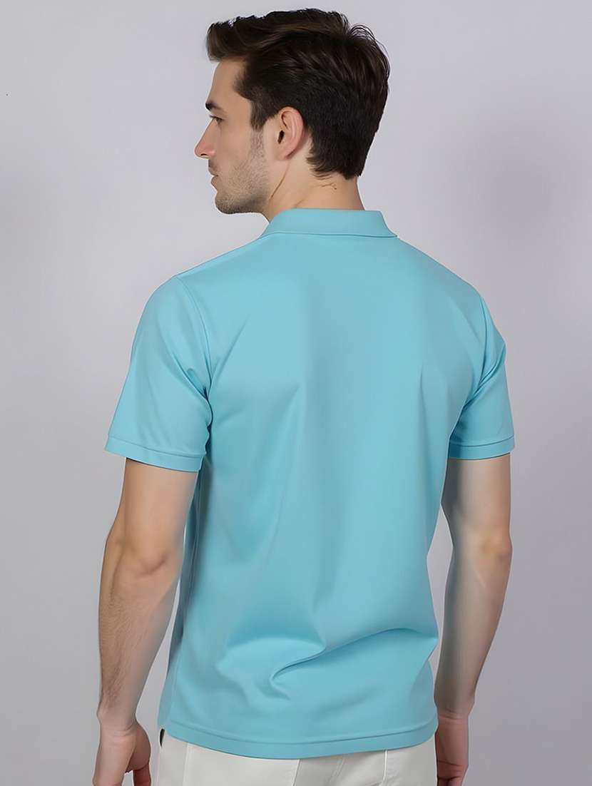 men printed short sleeve polo t-shirt - 22300145 -  Standard Image - 2