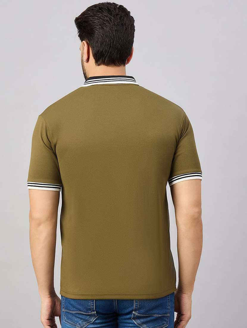 men solid short sleeve polo t-shirt - 22300179 -  Standard Image - 2