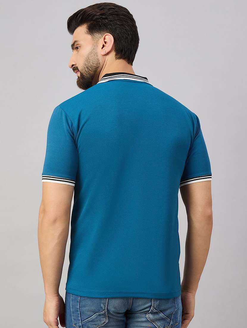 men solid short sleeve polo t-shirt - 22300237 -  Standard Image - 2