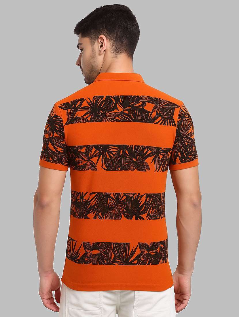 men printed short sleeve polo t-shirt - 22300256 -  Standard Image - 2