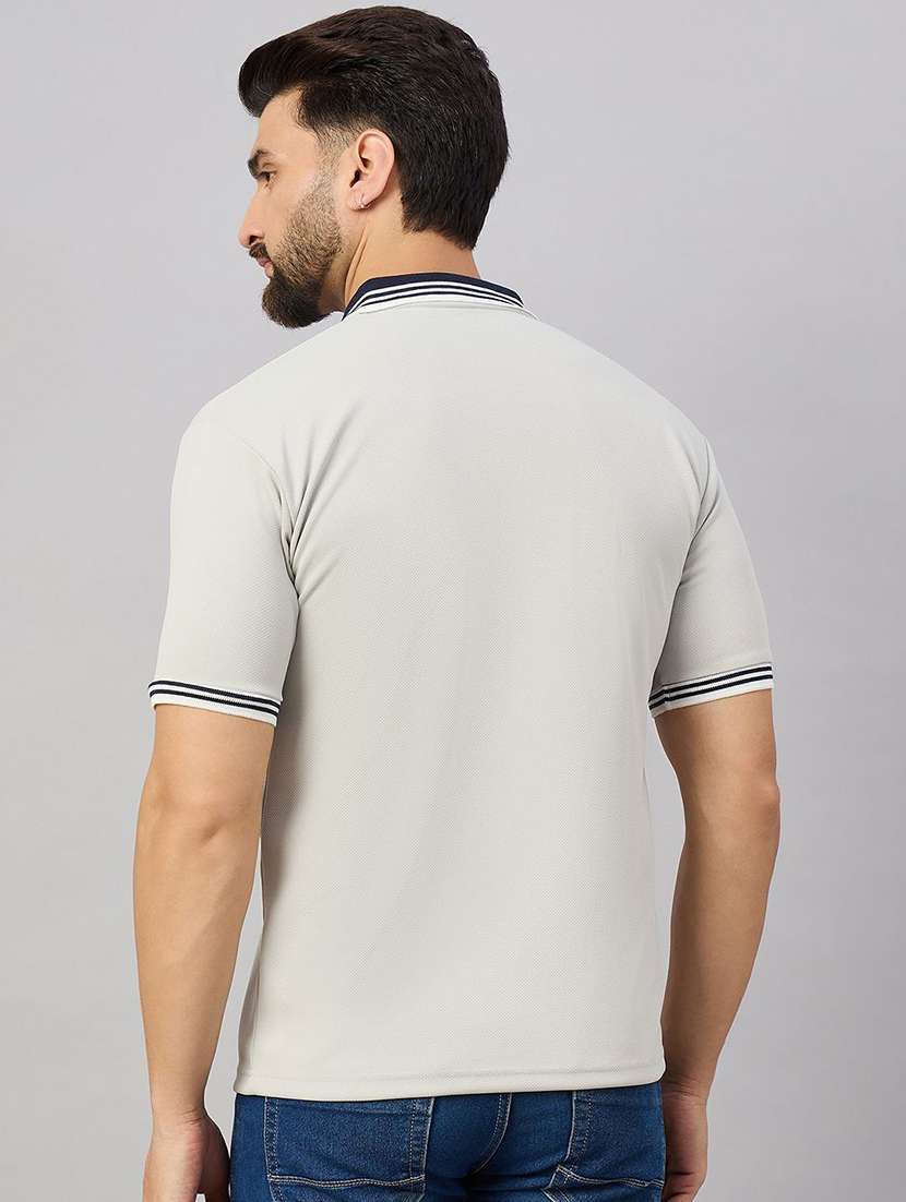 men solid short sleeve polo t-shirt - 22300261 -  Standard Image - 2