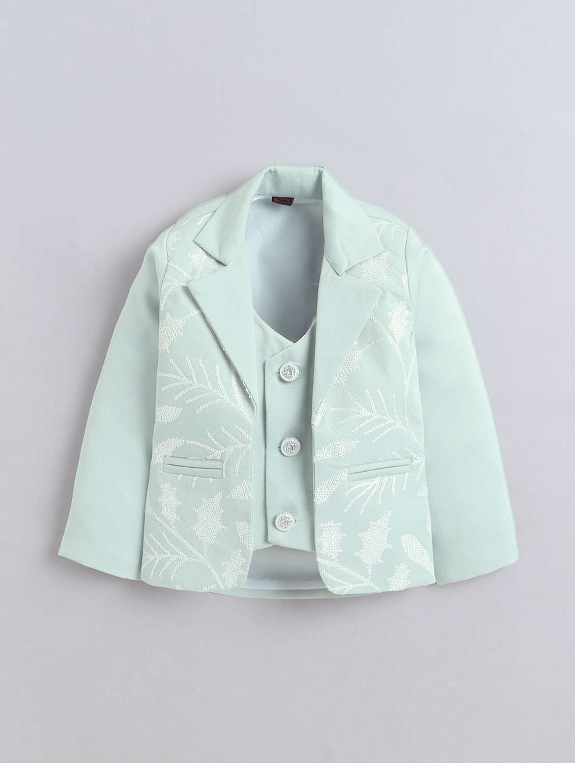 boys embellished blazer and trouser with shirt set - 22300331 -  Standard Image - 2