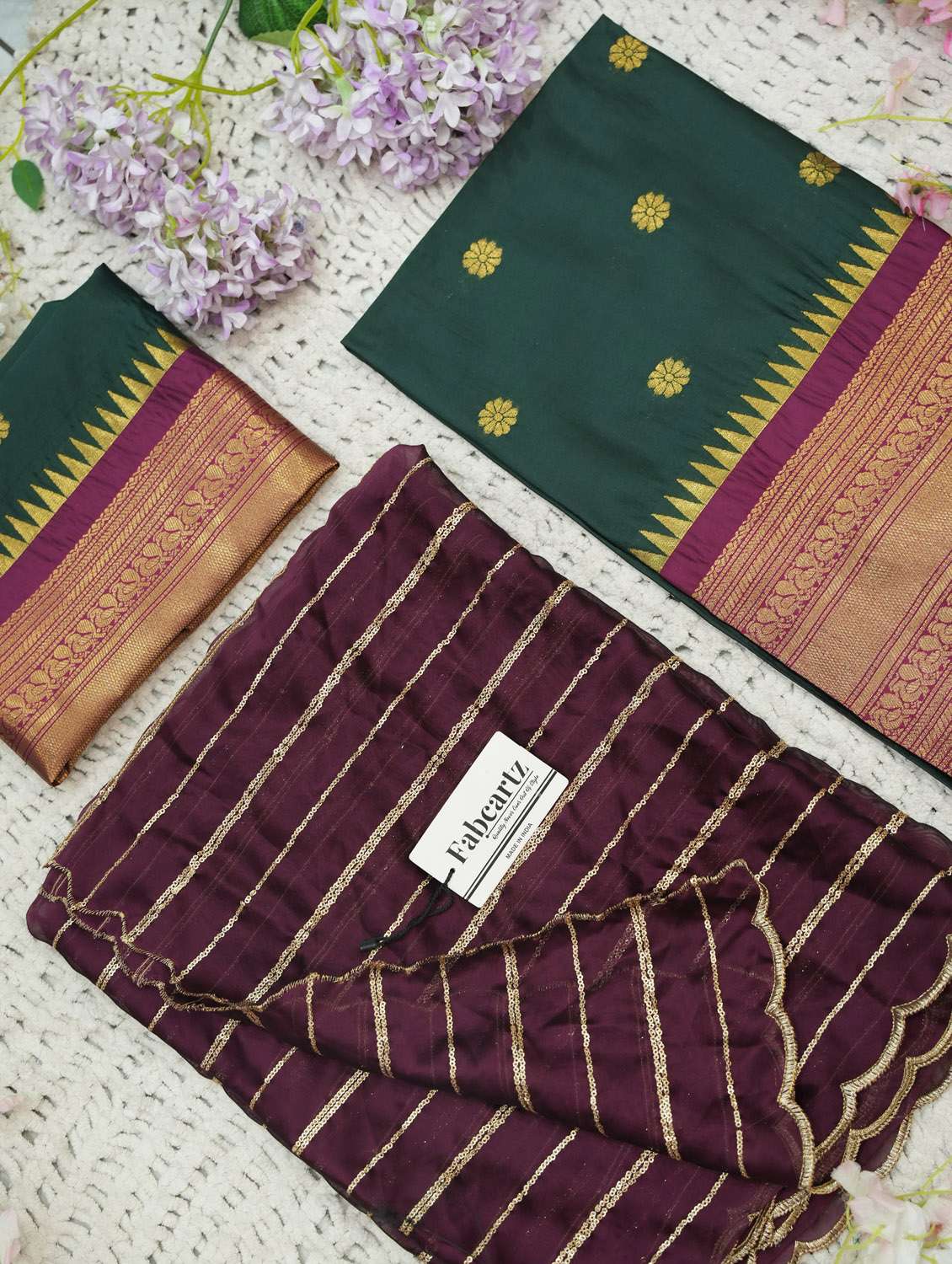 women self design south indian style unstitched lehenga choli set - 22300480 -  Standard Image - 2