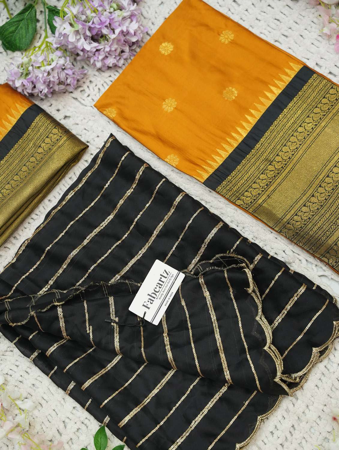 women self design south indian style unstitched lehenga choli set - 22300482 -  Standard Image - 2