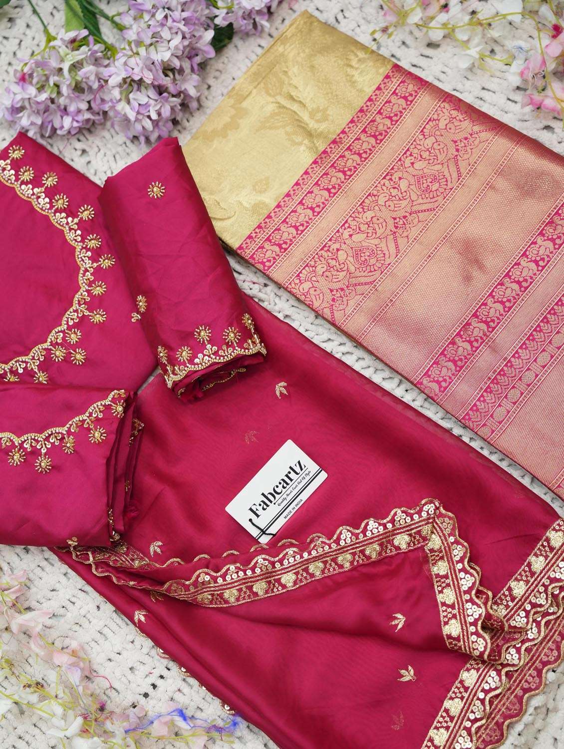 cream silk flared lehenga - 22300584 -  Standard Image - 2